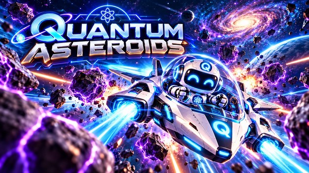 QI Quantum Asteroids — Quantum Inu spaceship asteroid shooter game