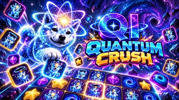 QI Quantum Crush — Quantum Inu match-3 puzzle game