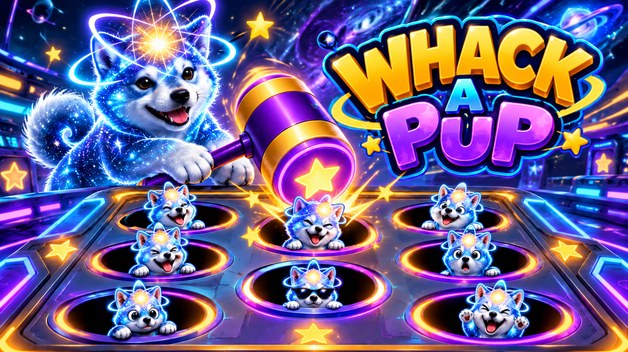 QI Quantum Whack-a-Pup — Quantum Inu whack-a-mole arcade game