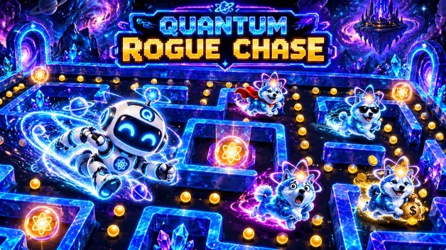 QI Rogue Chase — Quantum Inu maze chase game
